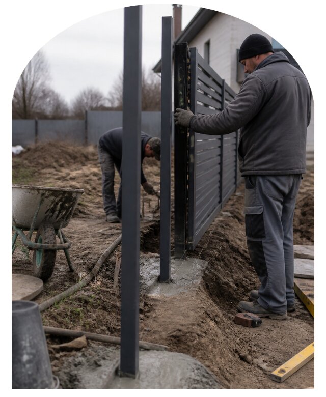 Монтаж заборов и ограждений для участка под ключ в Тамбове
